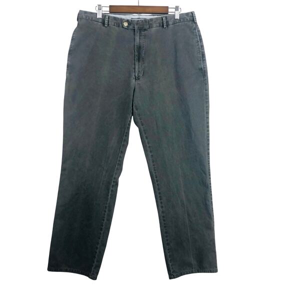 Peter Millar Chino Pants Charcoal Gray Mens Size 35x30 Pima Cotton EUC - Picture 1 of 16